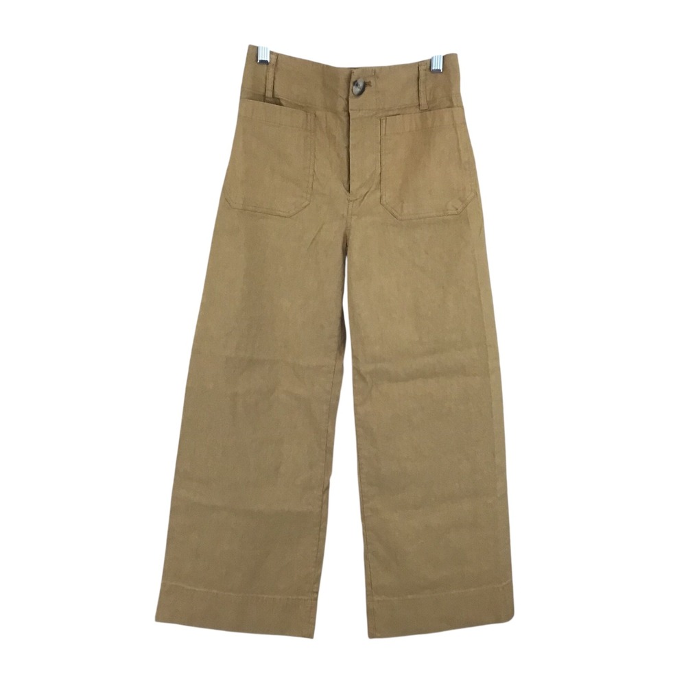 Maeve Wide Leg Utility Pants in Camel